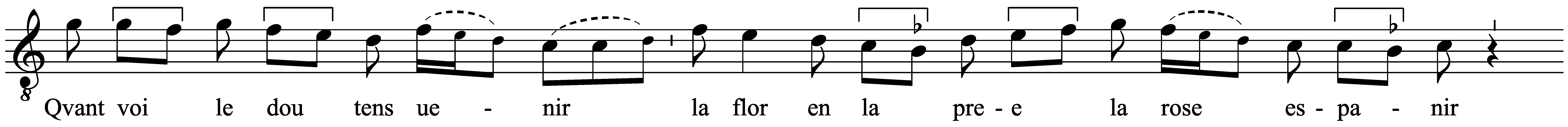 Work musical notation